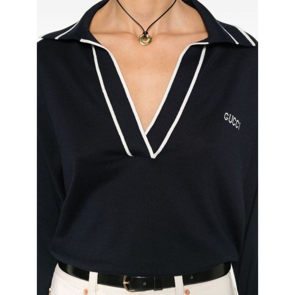 Gucci Women Polo With Inlay - Picture 2 of 5